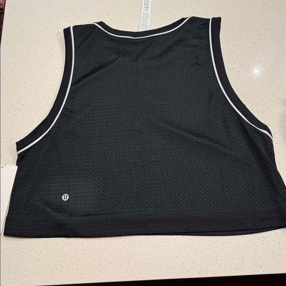 Lululemon Double-Layered Mesh Reversible Tank Top Black Raceway Green Large - Picture 8 of 13